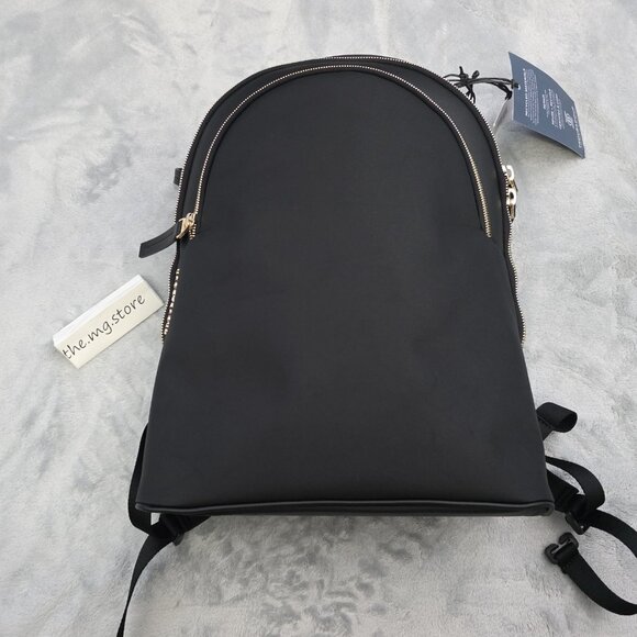 Troubadour Momentum Travel Business Backpack 13L Black, Gold Hardware NWT - Picture 3 of 15